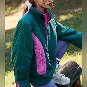 Free People - Climber Fleece Colour Block Jacket - BNWT